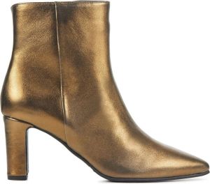Lina Locchi Enkellaarsjes Dames Laarzen Damesschoenen Leer L1281 Goud