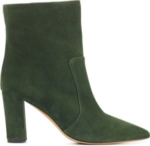 Lina Locchi Enkellaarsjes Dames Laarzen Damesschoenen Suède L1169 Groen