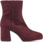 LINA LOCCHI Enkellaarsjes Dames L1186 Maat: 38 Materiaal: Suède Kleur: Rood - Thumbnail 1