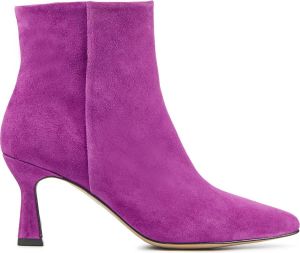 Lina Locchi Enkellaarsjes Dames Laarzen Damesschoenen Suède L1215 Fuchsia
