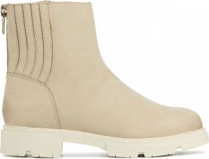 Lina Locchi Enkellaarsjes Dames Laarzen Damesschoenen Nubuck L1156 Beige