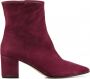 LINA LOCCHI Enkellaarsjes Dames L1101 Sue Maat: 37 Materiaal: Suède Kleur: Rood - Thumbnail 2