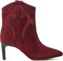 LINA LOCCHI Enkellaarsjes Dames L1299 Maat: 40 Materiaal: Suède Kleur: Rood - Thumbnail 1