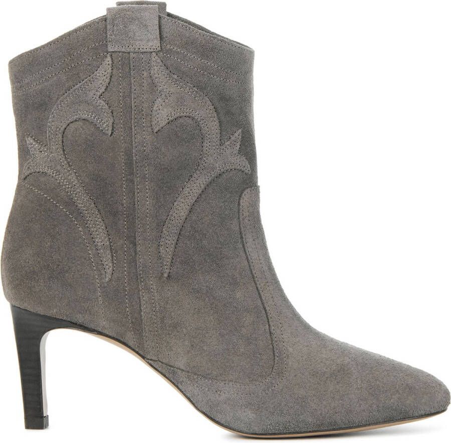 Lina Locchi Cowboylaarzen Dames Laarzen Damesschoenen Suède L1299 Taupe