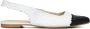 LINA LOCCHI Ballerina Dames Gevlochten Combi Ballerina Maat: 39 Materiaal: Leer Kleur: Wit - Thumbnail 1