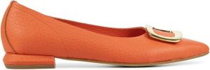 Lina Locchi Instappers Dames Instapschoenen Damesschoenen Leer L1272 Oranje