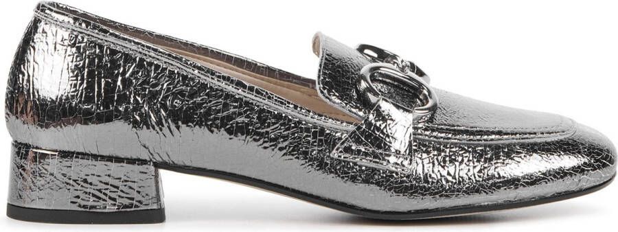 Lina Locchi Instappers Dames Instapschoenen Damesschoenen Leer L1293 Zilver