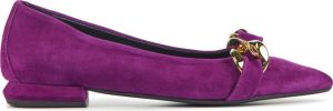 Lina Locchi Instappers Dames Instapschoenen Damesschoenen Suède L1235 Fuchsia