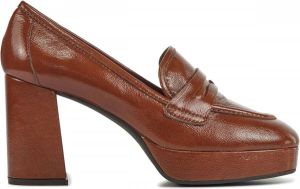 Lina Locchi Instappers Dames Instapschoenen Damesschoenen Leer L1210 Bruin