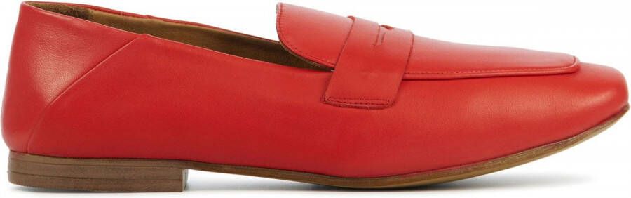 Lina Locchi Instappers Dames Instapschoenen Damesschoenen Suède L1137 Rood  - Schoenen.nl
