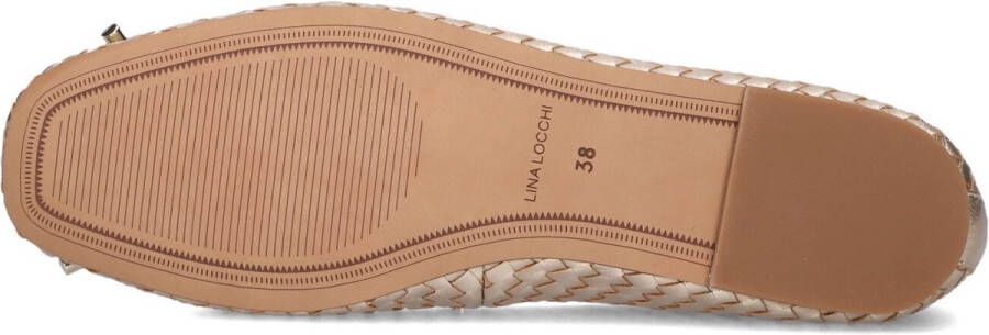 LINA LOCCHI Ballerina Dames L1360 Maat: 40 Materiaal: Leer Kleur: Goud