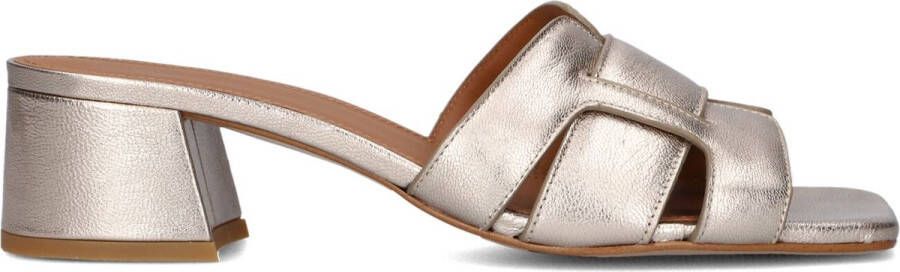 LINA LOCCHI Muiltjes Dames L1398 Maat: 38 Materiaal: Leer Kleur: Goud