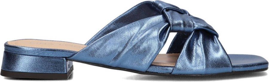 LINA LOCCHI Slippers Dames L1399 Maat: 38 Materiaal: Leer Kleur: Blauw