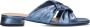 LINA LOCCHI Slippers Dames L1399 Maat: 38 Materiaal: Leer Kleur: Blauw - Thumbnail 1