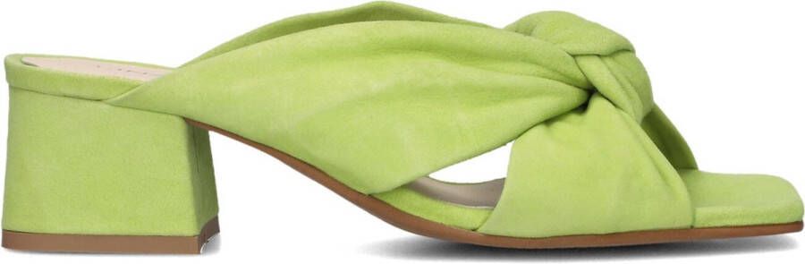 LINA LOCCHI Muiltjes Dames L1407 Maat: 36 Materiaal: Suède Kleur: Groen