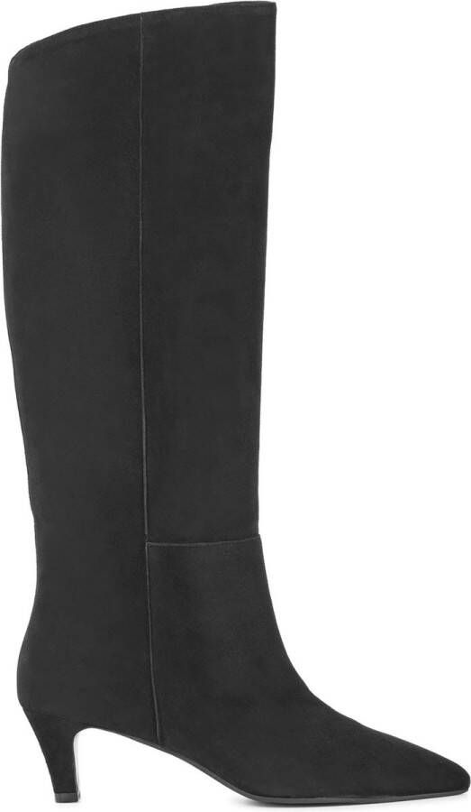 LINA LOCCHI Hoge Laarzen Dames L1314 Maat: 38 Materiaal: Suède Kleur: Zwart