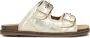 LINA LOCCHI Slippers Dames Led 2 Band Slipper Met Stiksels Maat: 41 Materiaal: Leer Kleur: Goud - Thumbnail 2