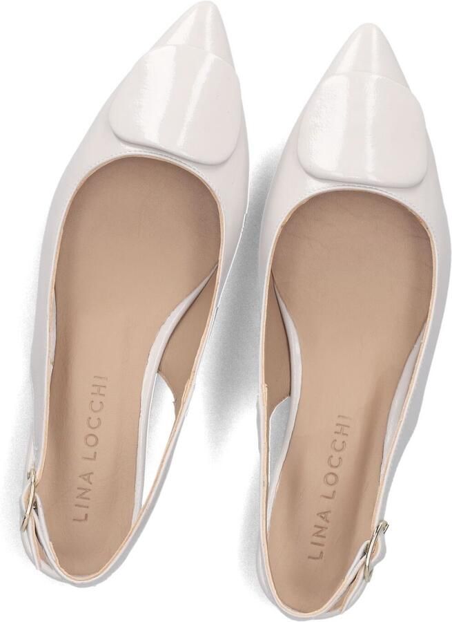 LINA LOCCHI Slingbacks Dames 010-60 Maat: 39 Materiaal: Leer Kleur: Wit - Foto 2
