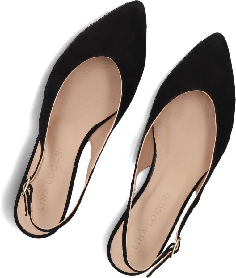 LINA LOCCHI Slingbacks Dames 010-72 Maat: 41 Materiaal: Suède Kleur: Zwart - Foto 2