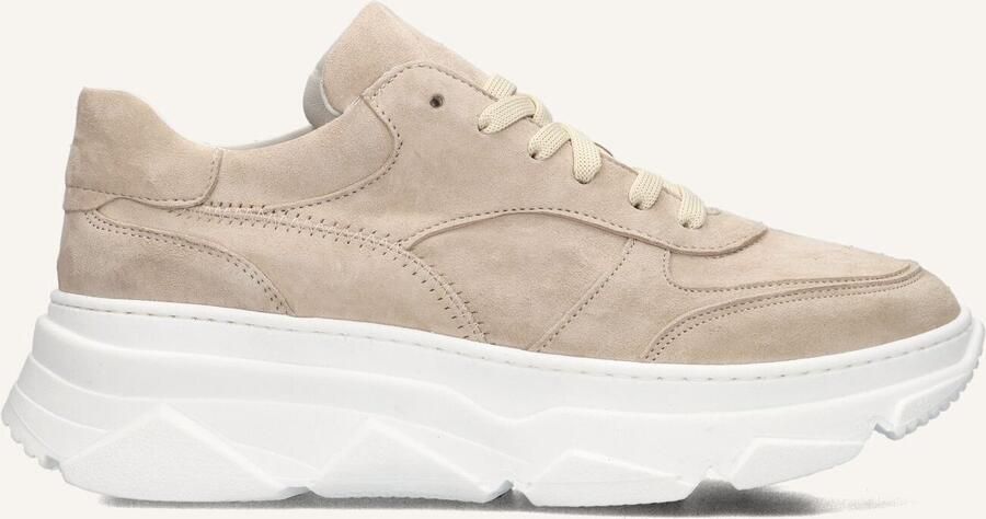 LINA LOCCHI Lage Sneakers Dames 04-91 Maat: 38 Materiaal: Suède Kleur: Beige