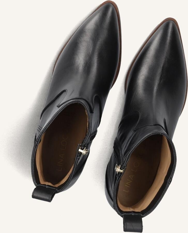 LINA LOCCHI Enkellaarsjes Dames 3231 Maat: 37 Materiaal: Leer Kleur: Zwart - Foto 3