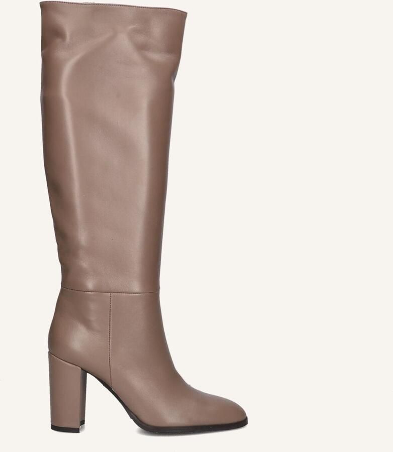 LINA LOCCHI Hoge Laarzen Dames At 161 Maat: 37 Materiaal: Leer Kleur: Taupe - Foto 2