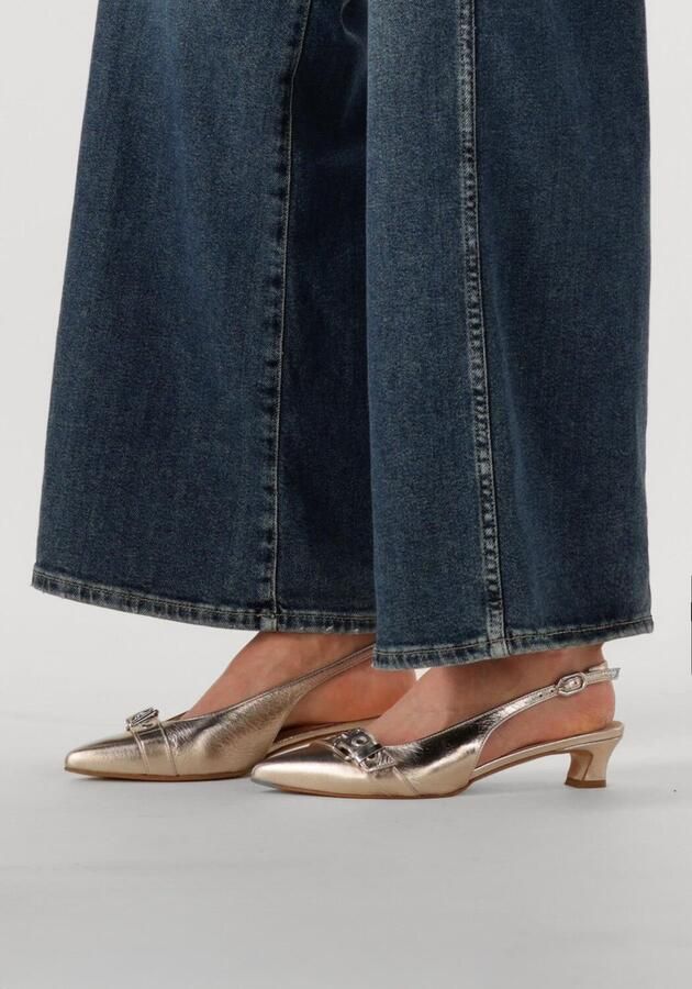 LINA LOCCHI Slingbacks Dames Au 23 Maat: 39 Materiaal: Leer Kleur: Goud - Foto 2