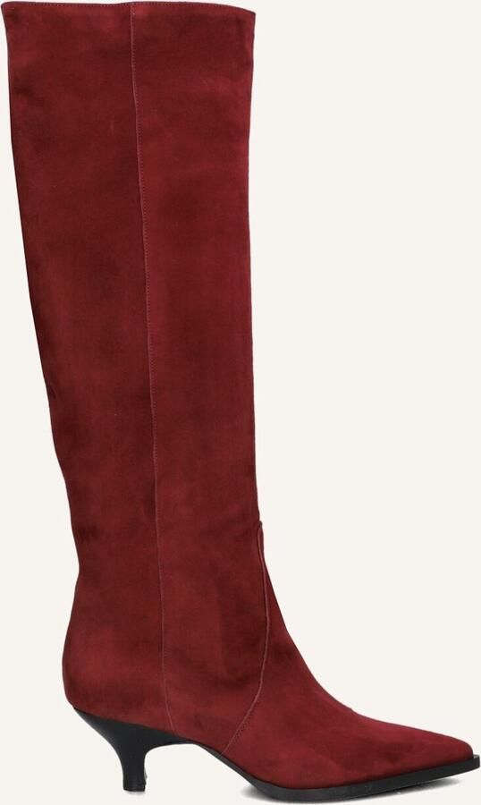 LINA LOCCHI Hoge Laarzen Dames Av 256 Maat: 38 Materiaal: Suède Kleur: Rood - Foto 2