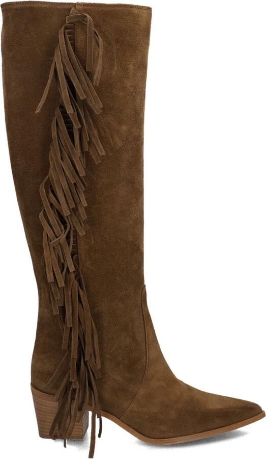 LINA LOCCHI Laarzen Dames Az53d Maat: 36 Materiaal: Suède Kleur: Bruin