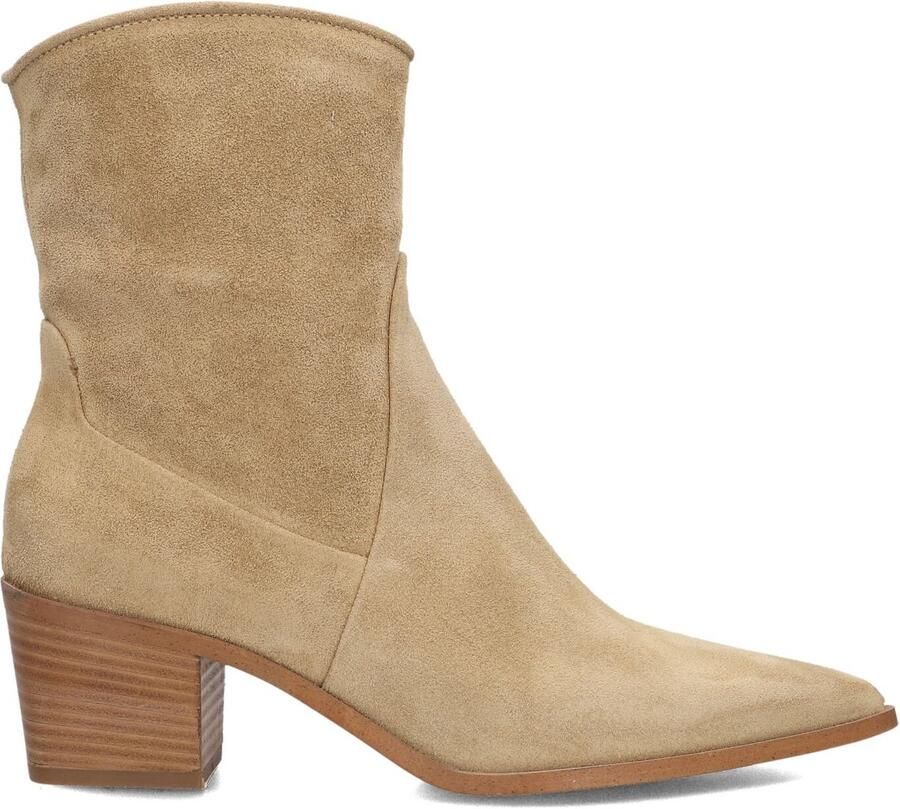 LINA LOCCHI Enkellaarsjes Dames Az71 Maat: 39 Materiaal: Suède Kleur: Beige