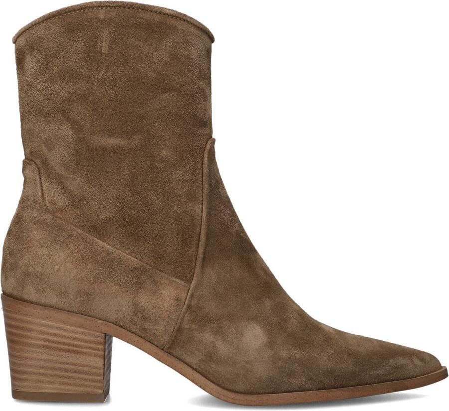 Lina Locchi Az71 Enkellaarsjes Enkelboots met rits Dames Bruin