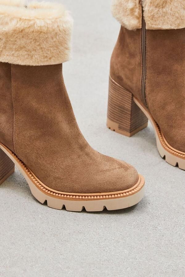 LINA LOCCHI Enkellaarsjes Dames L1189 Maat: 42 Materiaal: Suède Kleur: Taupe - Foto 6