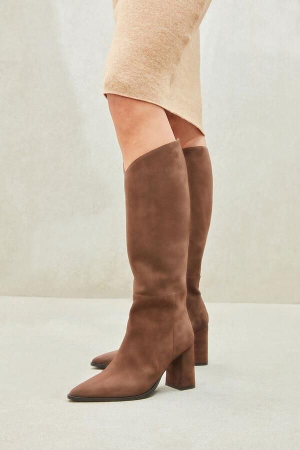 LINA LOCCHI Hoge Laarzen Dames L1216 Maat: 41 Materiaal: Suède Kleur: Bruin - Foto 2