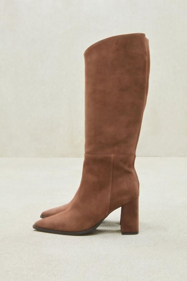 LINA LOCCHI Hoge Laarzen Dames L1216 Maat: 41 Materiaal: Suède Kleur: Bruin - Foto 3