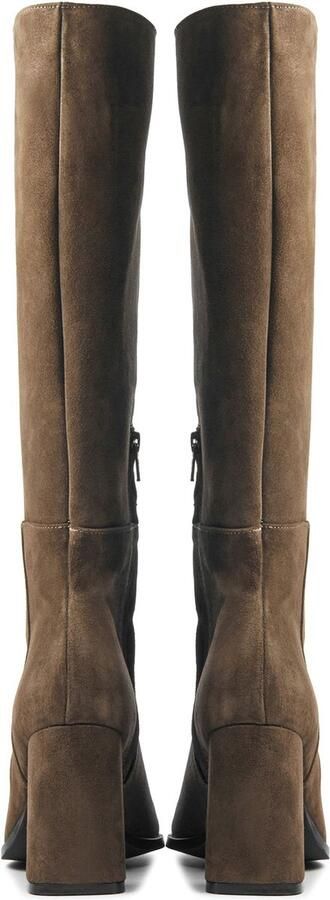 LINA LOCCHI Hoge Laarzen Dames L1216 Maat: 41 Materiaal: Suède Kleur: Bruin - Foto 5