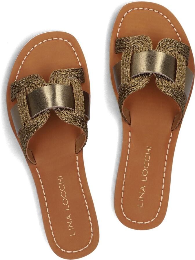 LINA LOCCHI Slippers Dames Met Koord Slipper Kunststof Groen - Foto 3