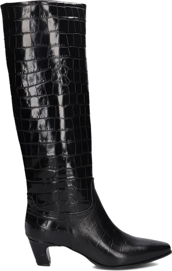 LINA LOCCHI Hoge Laarzen Dames Mw508 Maat: 39 Materiaal: Leer Kleur: Zwart