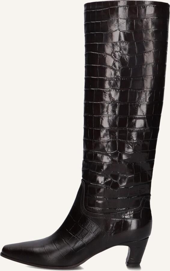 LINA LOCCHI Hoge Laarzen Dames Mw508 Maat: 41 Materiaal: Leer Kleur: Bruin - Foto 2