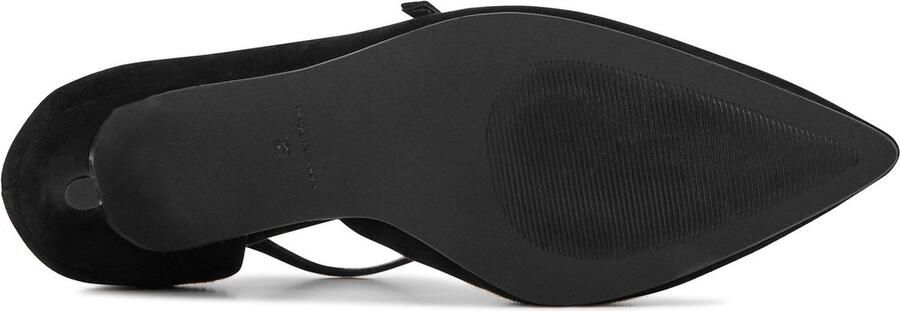 Lina Locchi Pumps Stiletto Dames Damesschoenen Suède Naaldhak hoogte 8 cm L1213 Zwart - Foto 7