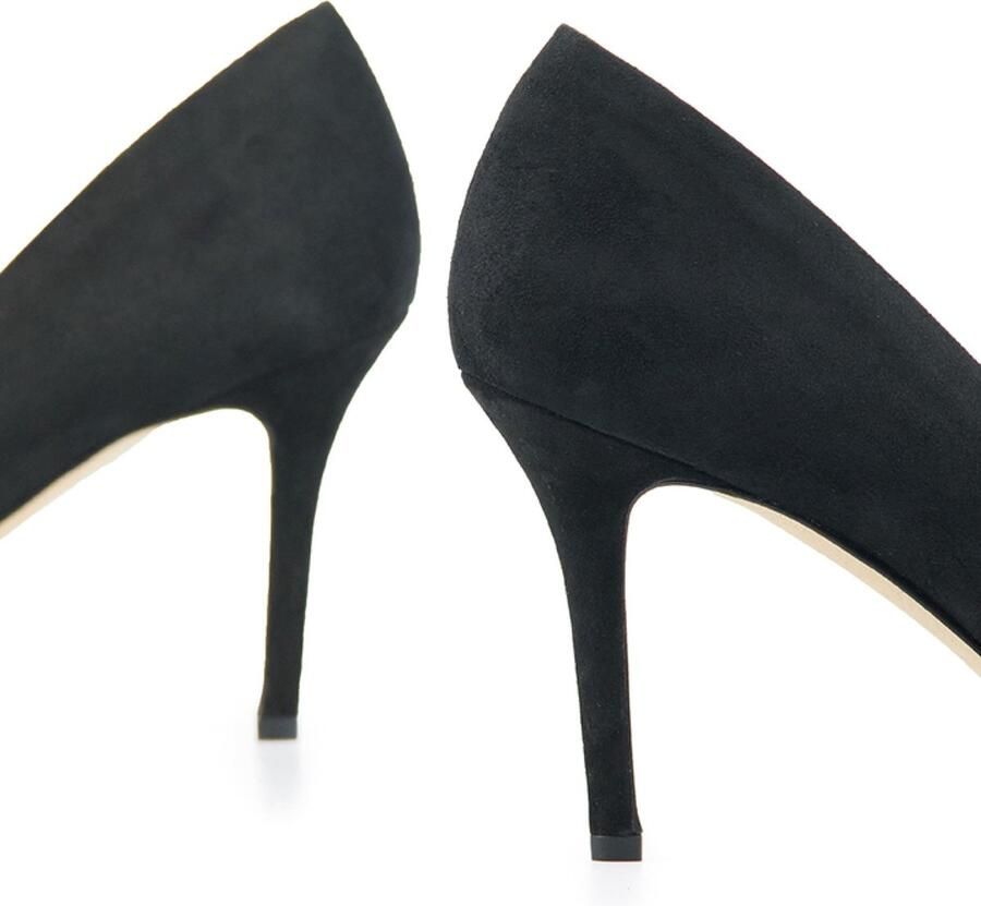 Lina Locchi Pumps Stiletto Dames Damesschoenen Suède Naaldhak hoogte 8 cm L1126 Beige - Foto 13