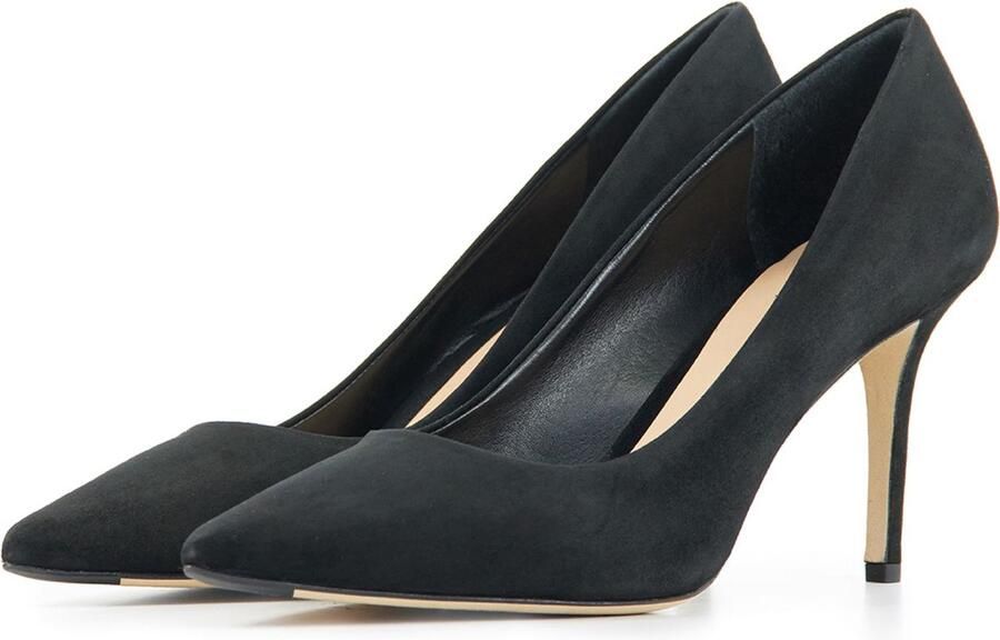 Lina Locchi Pumps Stiletto Dames Damesschoenen Suède Naaldhak hoogte 8 cm L1126 Beige - Foto 15
