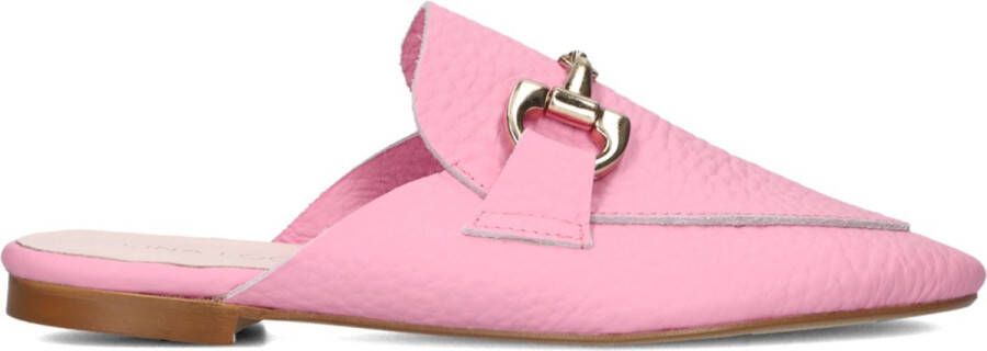 Lina Locchi Muiltjes Dames Sandalen Instappers Damesschoenen Leer L1273 Roze