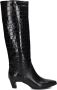 LINA LOCCHI Hoge Laarzen Dames Mw508 Maat: 40 Materiaal: Leer Kleur: Zwart - Thumbnail 1