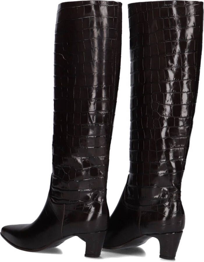 LINA LOCCHI Hoge Laarzen Dames Mw508 Maat: 40 Materiaal: Leer Kleur: Bruin - Foto 2