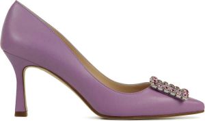 Lina Locchi Pumps Stiletto Dames Damesschoenen Suède Kitten heel hoogte 7 cm L1203 Lila