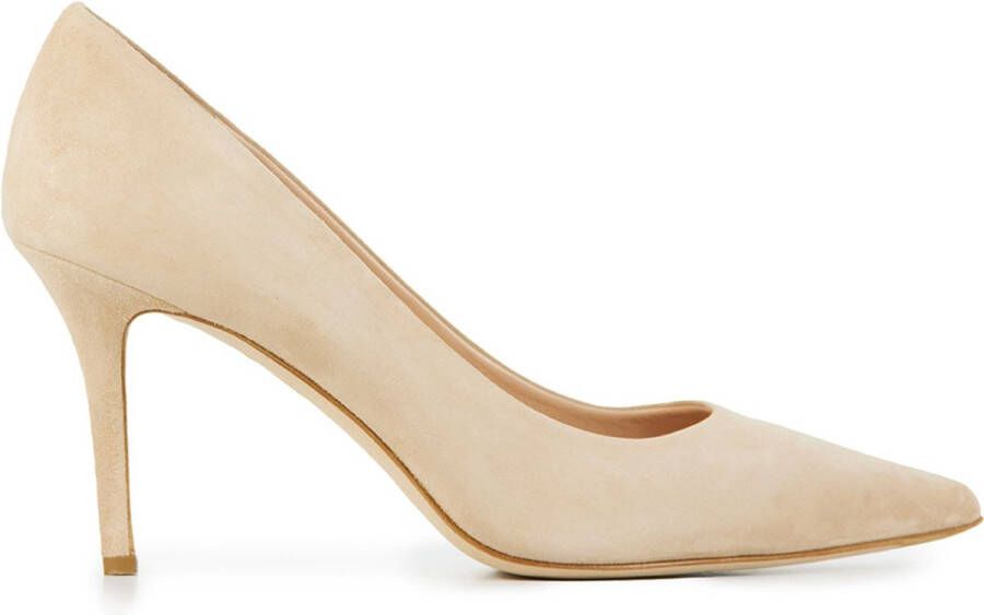 Lina Locchi Pumps Stiletto Dames Damesschoenen Suède Naaldhak hoogte 8 cm L1126 Zwart - Foto 14