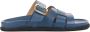 Lina Locchi Slippers Slides Dames 765-05 Blauw - Thumbnail 1