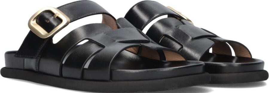 LINA LOCCHI Slippers Dames 765-05 Maat: 41 Materiaal: Leer Kleur: Zwart