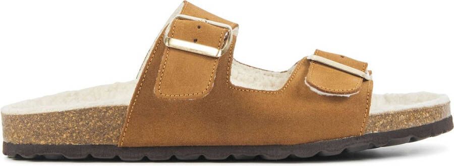 LINA LOCCHI Slippers Dames L1368 Maat: 41 Materiaal: Suède Kleur: Cognac - Foto 2