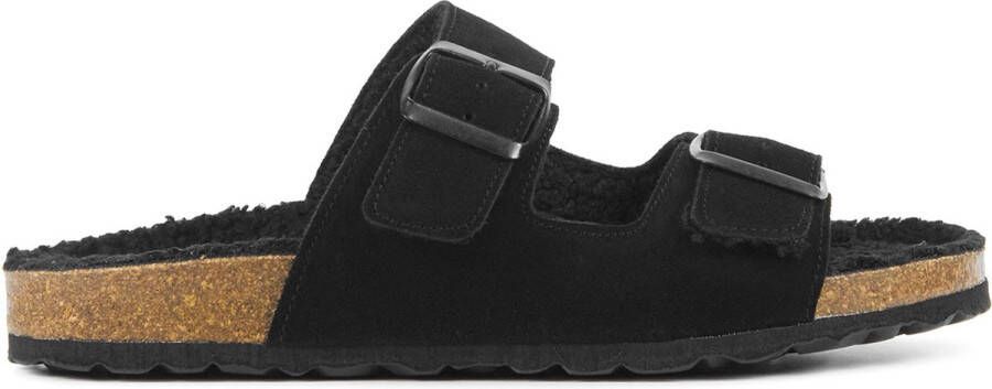 LINA LOCCHI Slippers Dames L1368 Maat: 37 Materiaal: Suède Kleur: Zwart